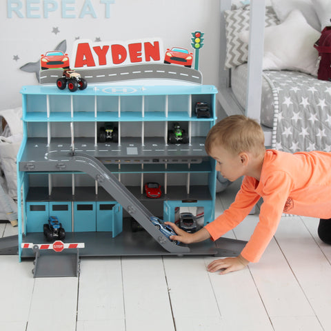 Best Birthday Gifts for Toddler Boys Who Love Cars, Little Boy Birthday Gift Ideas 2023, Boy Car Toy Car Garage Storage Display Shelf Wood