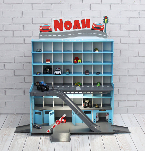 Payset for Toddler Boy • Toy Car Storage • Monster Truck Shelf • Personalized Kids Furniture