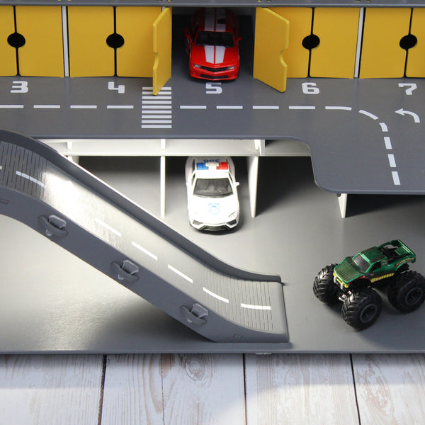Personaized Toy Car Garage - Toy Cars Garage Playset, Wooden Car Garage, Vehicle Toy Car Holder, Boy Toddler Gift, Nursery Toys for Boys