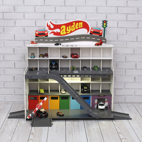 Best Christmas Gifts for Todder Boys Who Love Cars, Little Boy Christmas Gift Ideas 2023, Boy Car Toy Car Garage Storage Display Shelf Wood