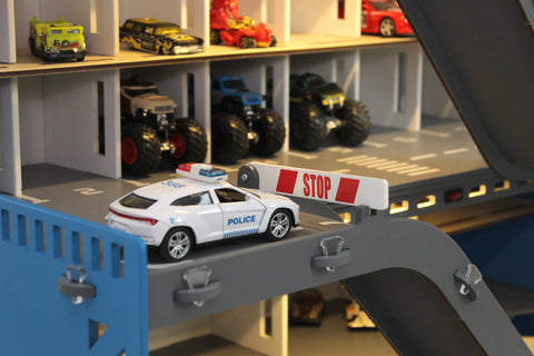 Kids Room Furniture • Toy Car Garage • Nursery Organizer • Playroom Storage for Toy Cars