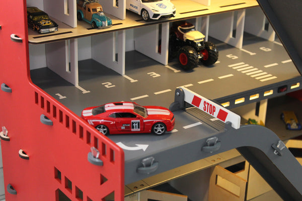 Personalized Toy Storage • Toy Car Organizer • Nursery Furniture • Toy Parking Lot Playset
