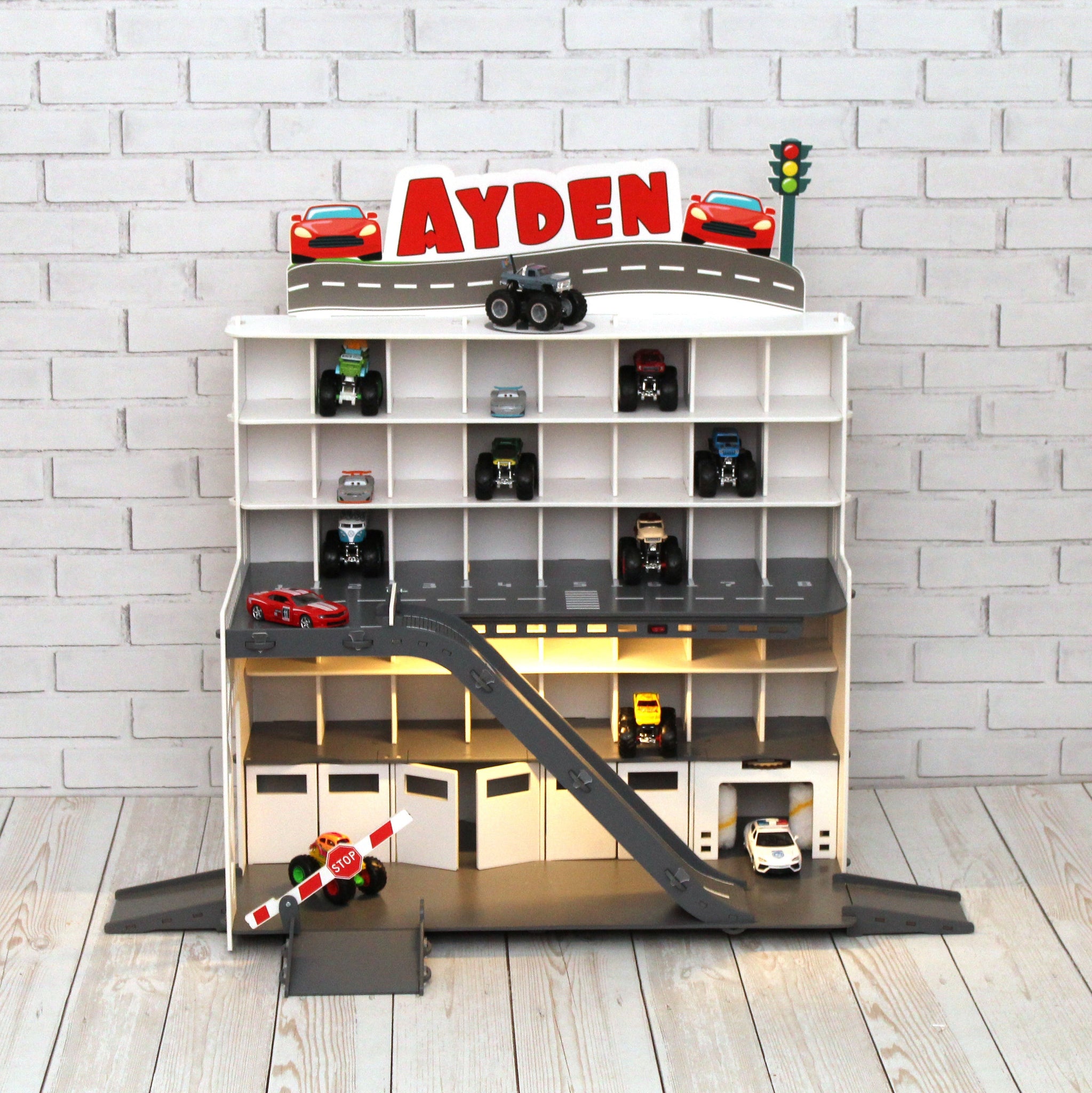 Nursery Organizer with Toy Car Parking Garage: A Must-Have for Busy Moms - Keep your child's nursery clean and organized