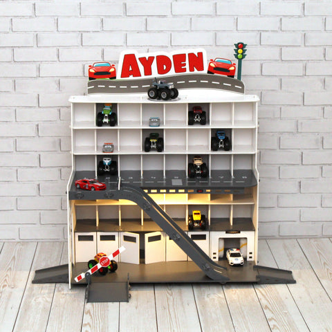 Nursery Organizer with Toy Car Parking Garage: A Must-Have for Busy Moms - Keep your child's nursery clean and organized
