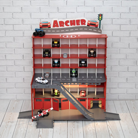 Little Boy Gift, Toy Storage For Toy Cars, Built-in Car Wash
