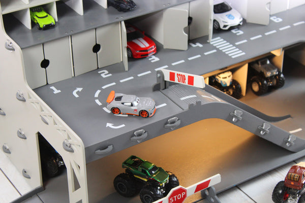 Personaized Wooden Toy Car Garage - A Perfect Toddler Boy Christmas Gift